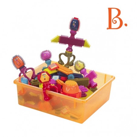 B.toys - klocki „jeżyki” z buźkami duży zestaw Spinaroos