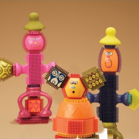 B.toys - klocki „jeżyki” z buźkami duży zestaw Spinaroos