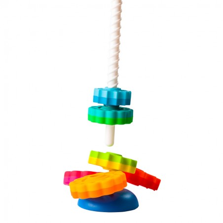 Zakręcona Wieża Spinny Again Zabawka Manipulacyjna - Fat Brain Toys