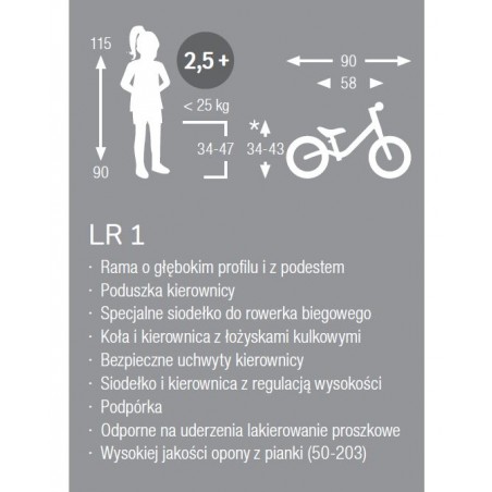 PUKY LR1 Red Rowerek Biegowy Dla Dziecka 2+