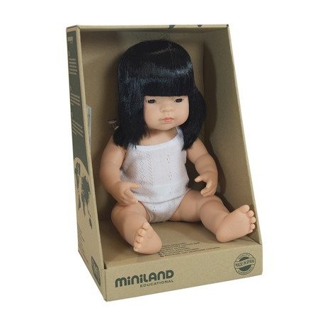 Pachnąca Lalka Dziewczynka Azjatka 38cm - Miniland Doll