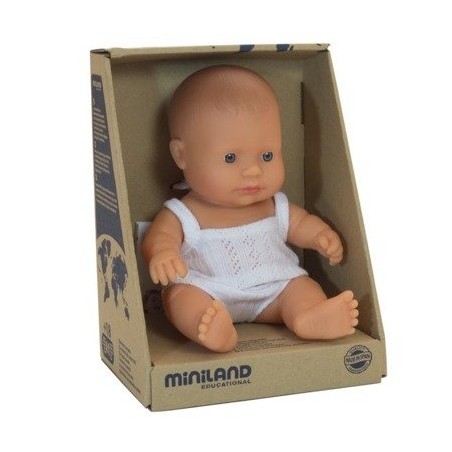 Pachnąca Lalka Bobas Dziewczynka Europejka 21 cm - Miniland Doll