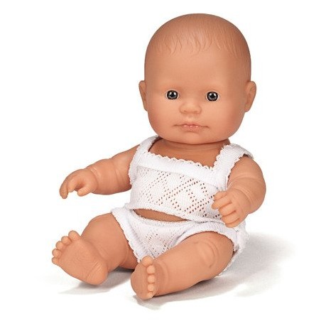 Pachnąca Lalka Bobas Dziewczynka Europejka 21 cm - Miniland Doll