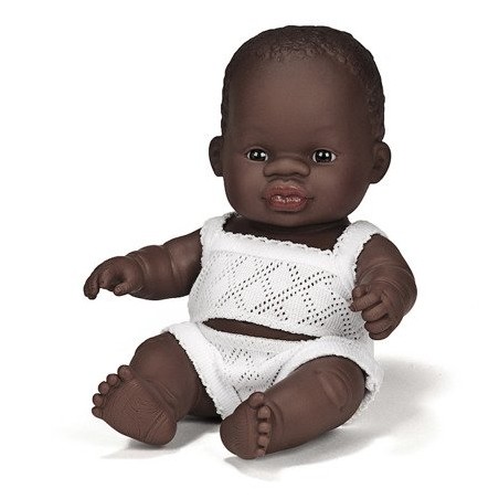 Pachnąca Lalka Chłopiec Afrykańczyk 21cm - Miniland Doll