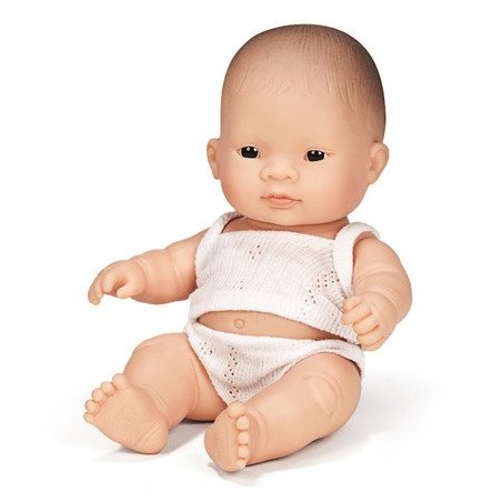 Pachnąca Lalka Bobas chłopiec Azjatycki 21 cm - Miniland Doll