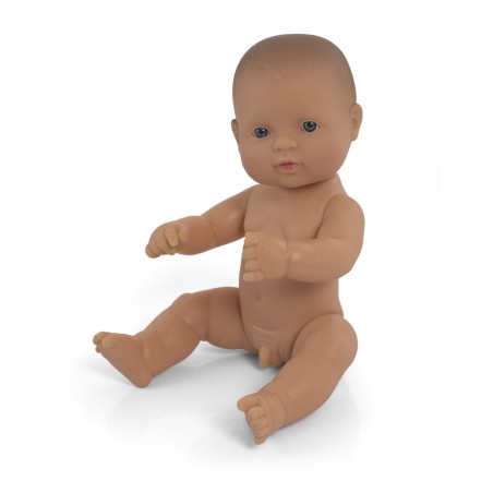 Pachnąca Lalka Chłopiec Europejczyk 32 cm + ubranko - Miniland Doll