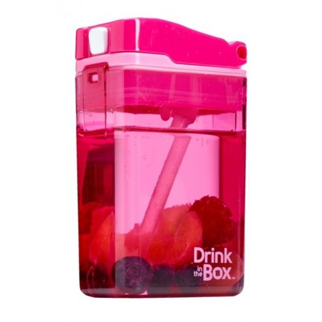 Bidon ze Słomką Różowy 235 ml - Drink in the Box