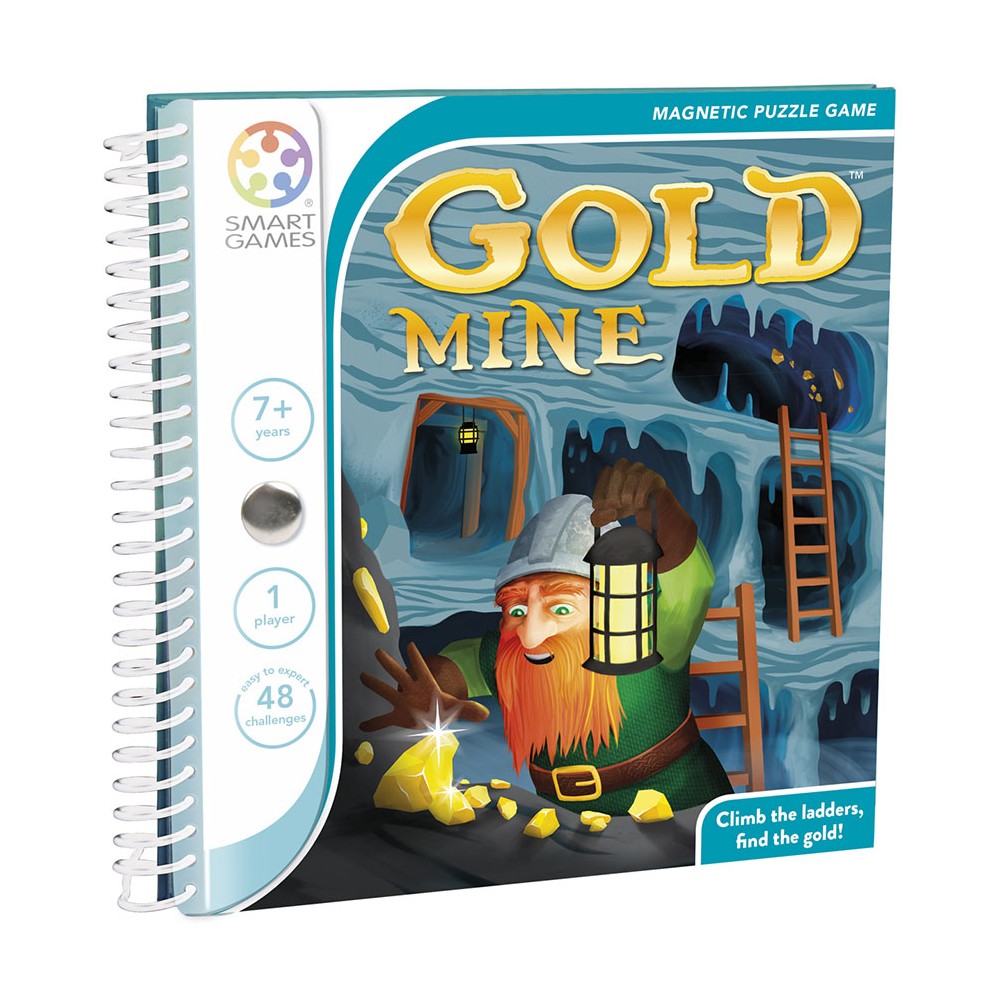 Gra Planszowa Magnetyczna Goldmine 7+ Kopalnia Złota - SmartGames