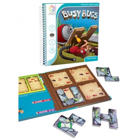 Gra Planszowa Magnetyczna Busy Bugs 7+ pracowite robaczki - SmartGames