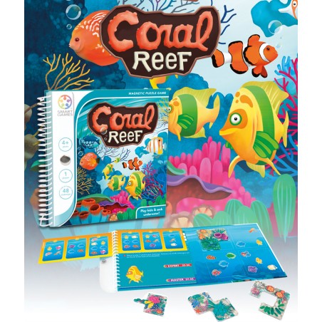 Gra Planszowa Magnetyczna Coral Reef 4+ rafa kolarowa - SmartGames