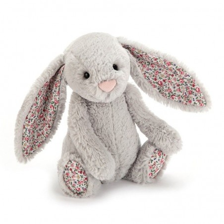Pluszowy Króliczek 18 cm Szary kolorowe uszy Bunny - Jellycat