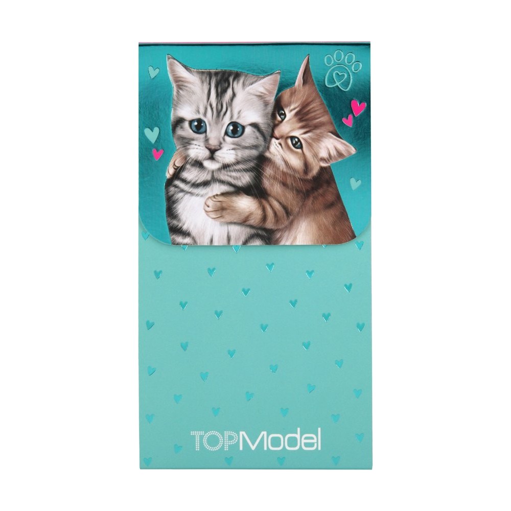 Notesik z magnetycznym zamknięciem w kotki - TopModel