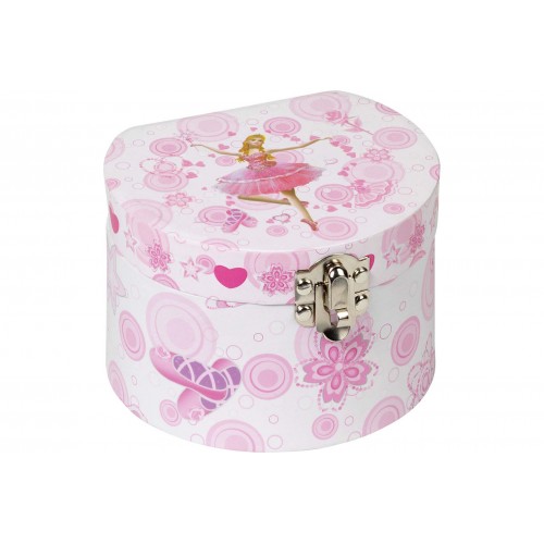 Różowa szkatułka z pozytywką Balleriną - Goki