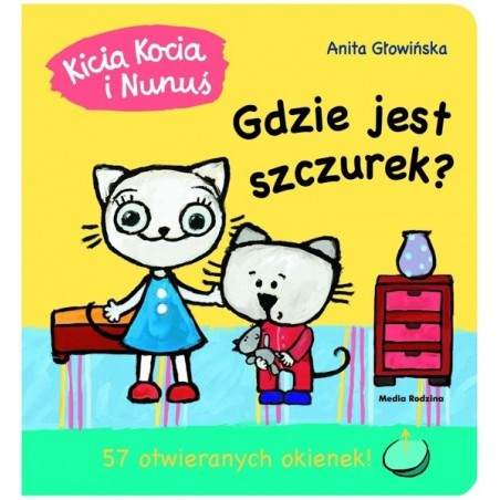 Kicia Kocia i Nunuś. Gdzie jest szczurek? Książka z okienkami