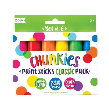 Farba w Kredce 6 szt Chunkies Paint Sticks - Ooly