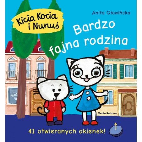 Kicia Kocia i Nunuś. Bardzo fajna rodzina. Książka z okienkami