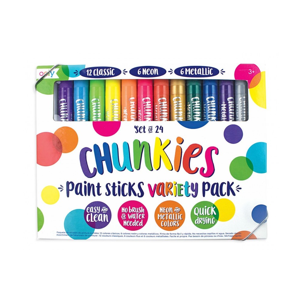 Farba w Kredce 24 szt Chunkies Paint Sticks - Ooly