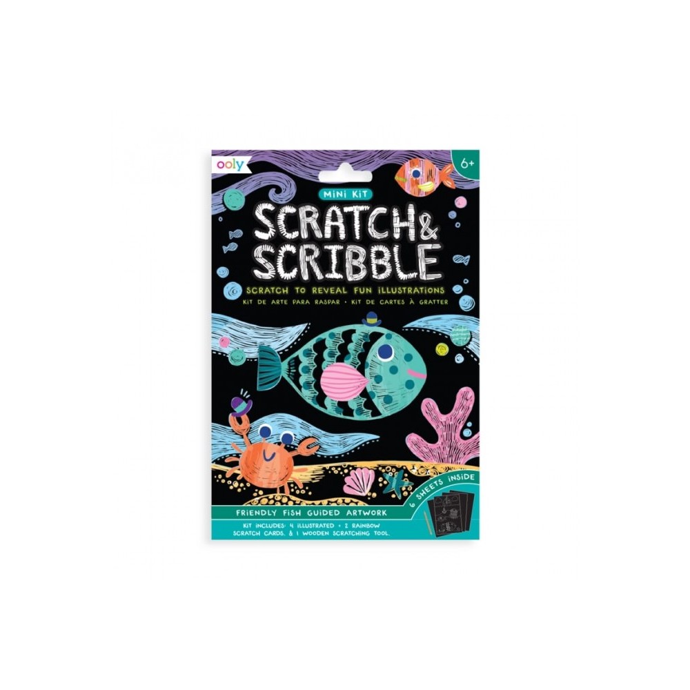 Zdrapywanki Rybki Scratch & Scribble - Ooly