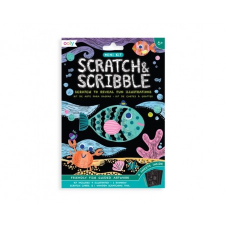 Zdrapywanki Rybki Scratch & Scribble - Ooly