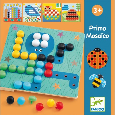 Mozaika edukacyjna Zwierzęta Primo Mosaïco - Djeco