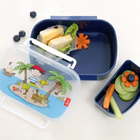 Lunchbox śniadaniówka granat wyspa skarbów - sigikid