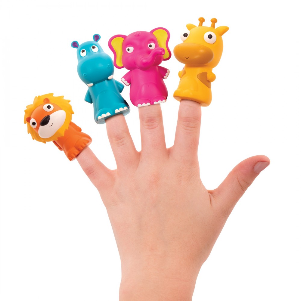 Pacynki na palce zwierzątka zoo - b.toys