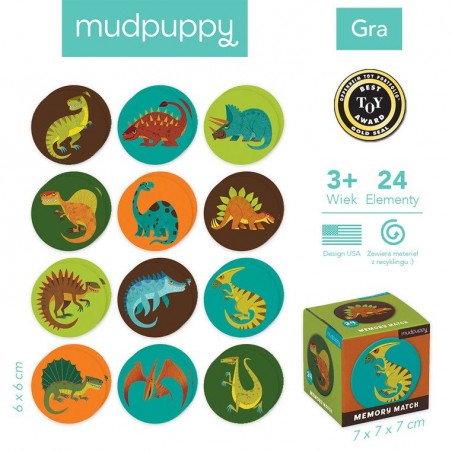 Gra Mini Memory Dinozaury - Mudpuppy