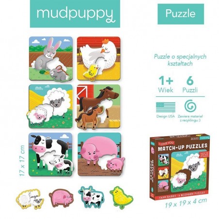 Pierwsze puzzle Rodzice i dzieci - Mudpuppy