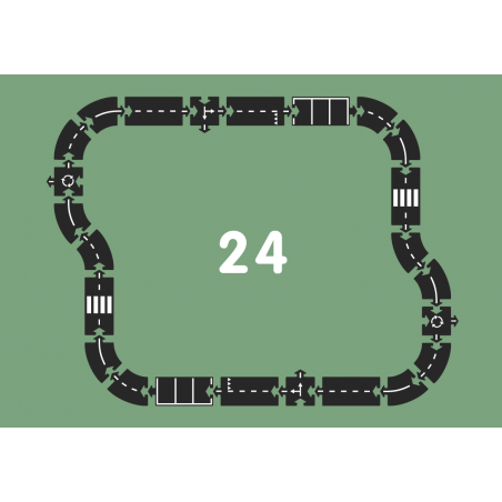 Puzzle droga do układania 24 el. Highway - Waytoplay