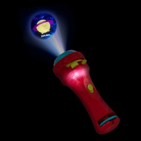 Projektor Latarka Light Me to the Moon czerwony – b.toys