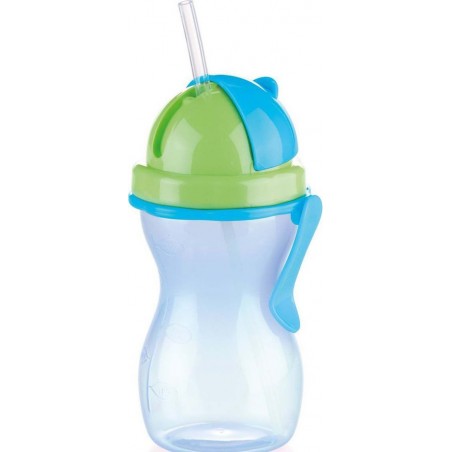 Butelka dziecięca ze słomką 300 ml bidon niebieski - tescoma