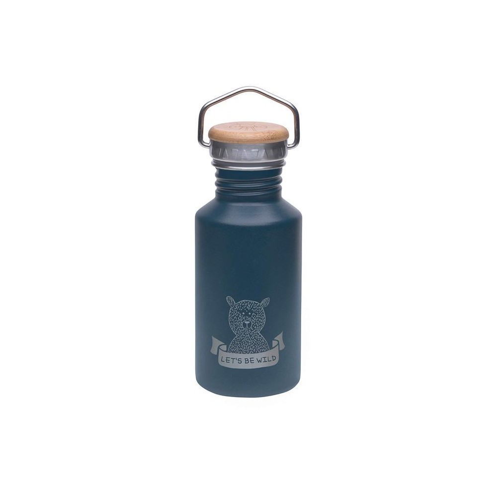 Bidon ze stali nierdzewnej 500ml + ustnik Adventure blue - Lassig