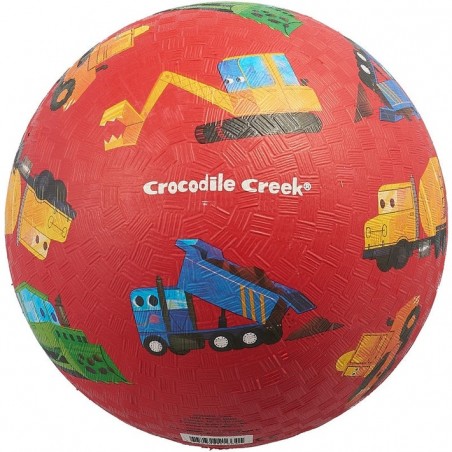 Piłka kauczukowa 18 cm maszyny budowlane - Crocodile Creek