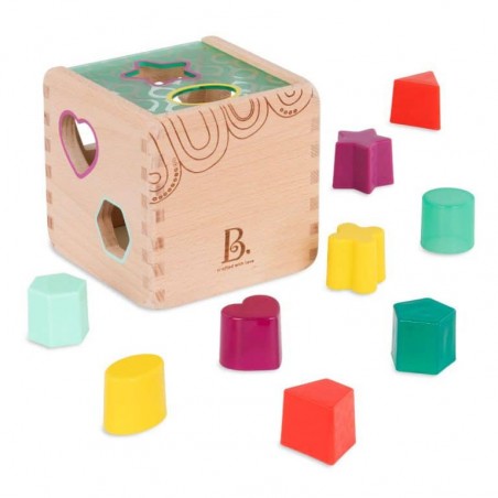 Sorter Kształtów z klockami kostka - b.toys