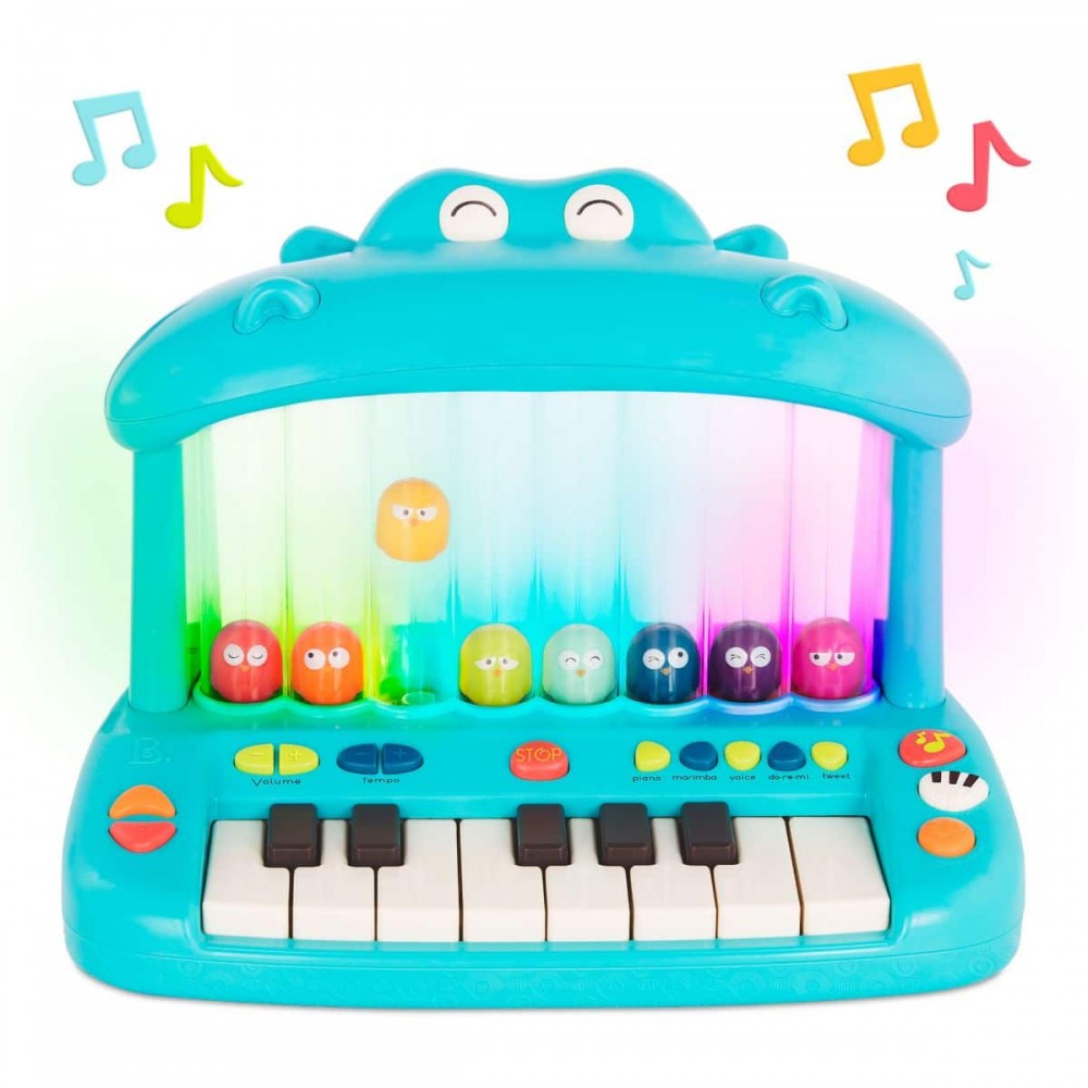 Pianinko Hippo-Pop Play Piano - b.toys