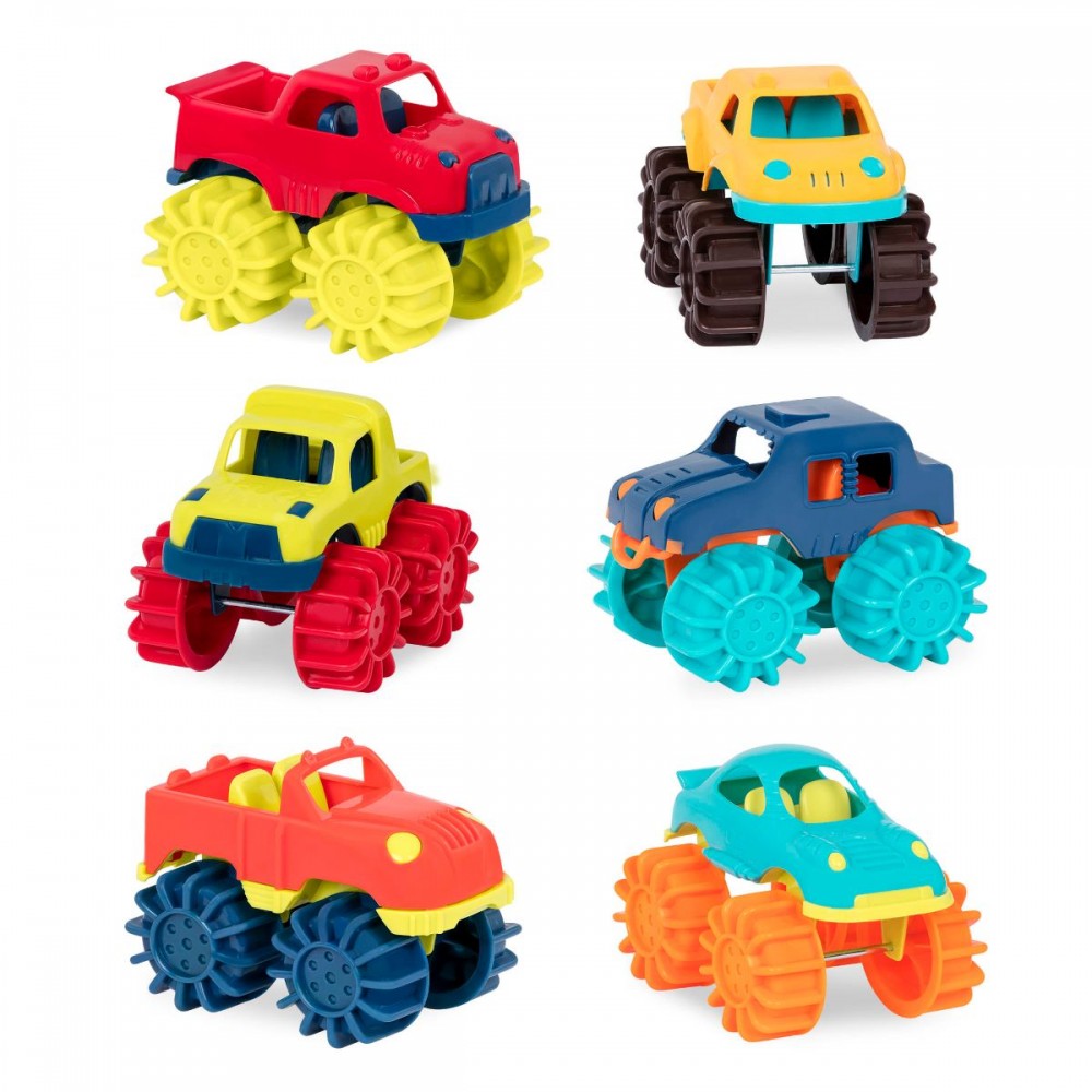 Zestaw 6 Monster truck - B.toys