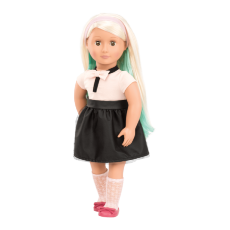 Our Generation - Amya lalka blondynka z kredą do kolorowania włosów wersja deluxe