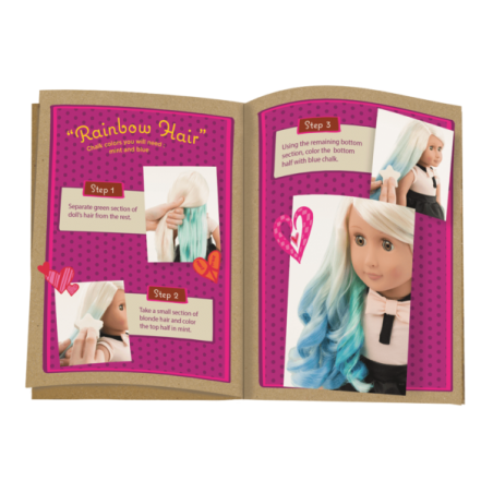 Our Generation - Amya lalka blondynka z kredą do kolorowania włosów wersja deluxe