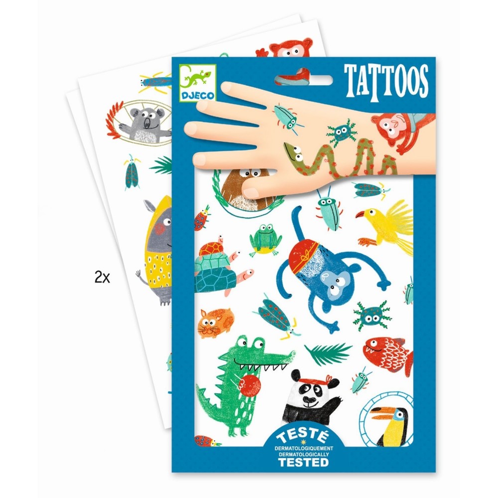 Tatuaże Dziecięce Zwierzęta - Djeco