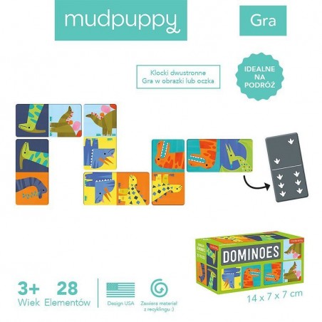 Gra Domino Dinozaury - Mudpuppy