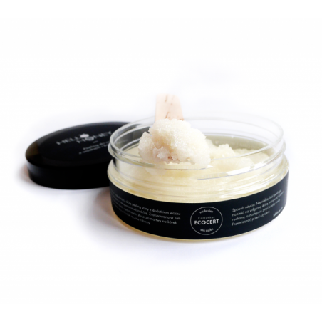 Peeling solny do ciała z woskiem i kolagenem 200 g Hello Honey - Lullalove