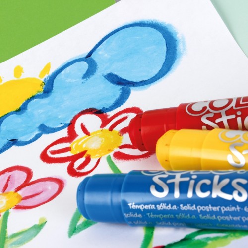 Farba w kredce 12 szt Color Sticks - Apli Kids