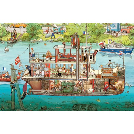 Statki, łodzie, motorówki - wielkoformatowa książka obrazkowa picturebook