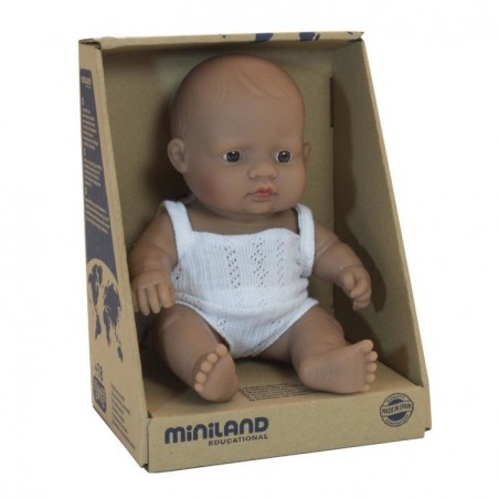 Pachnąca Lalka Bobas Chłopiec Hiszpański 21 cm - Miniland Doll