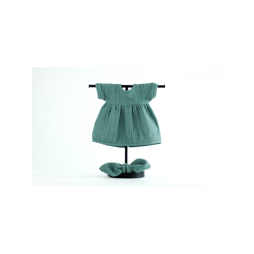Sukienka i Opaska Pin Up Frosty Green do Lalki 38 cm - Miniland