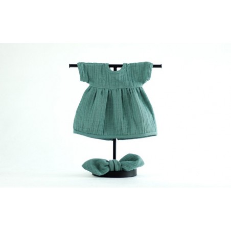 Sukienka i Opaska Pin Up Frosty Green do Lalki 38 cm - Miniland