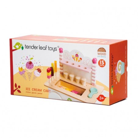 Lodziarnia, Drewniany sklepik z lodami na magnesy - Tender Leaf Toys