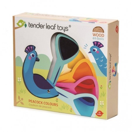 Paw z kolorowymi szybkami - Tender Leaf Toys