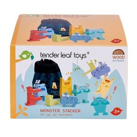 Drewniana gra zręcznościowa Wesołe Potwory - Tender Leaf Toys