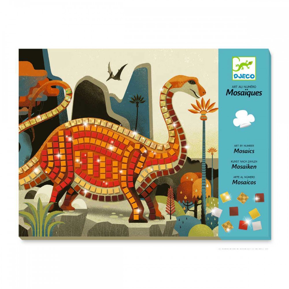 Mozaika do wyklejenia Dinozaury 2 szt. - Djeco